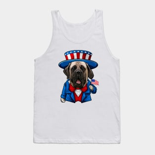 Fourth of July English Mastiff Tank Top